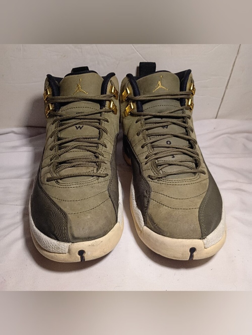 Jordan 12 Retro CP3 Class of 2003 Olive Green Canvas 130690-301 Mens Sz 10 Shoe